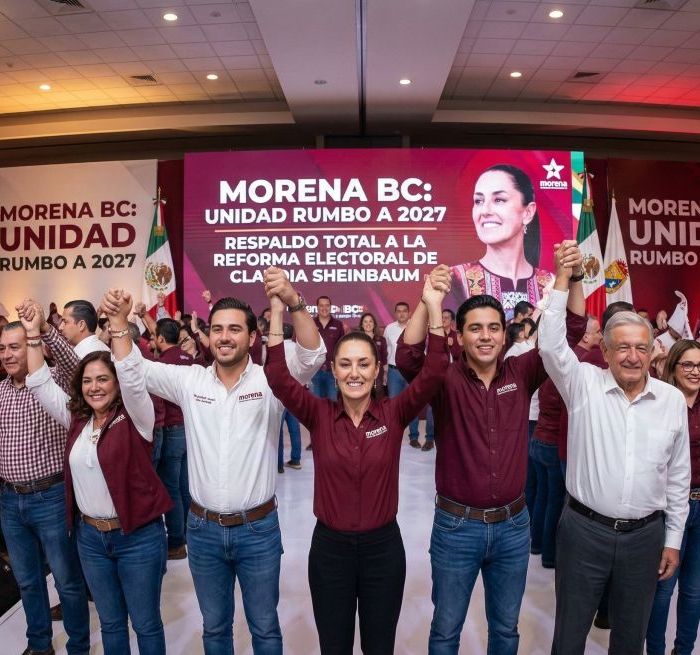 Morena en Baja California respalda la reforma electoral de Sheinbaum y llama a la unidad rumbo a 2027