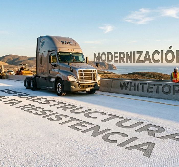 Pavimentación con whitetopping en la calle Juárez de Ensenada registra 95% de avance