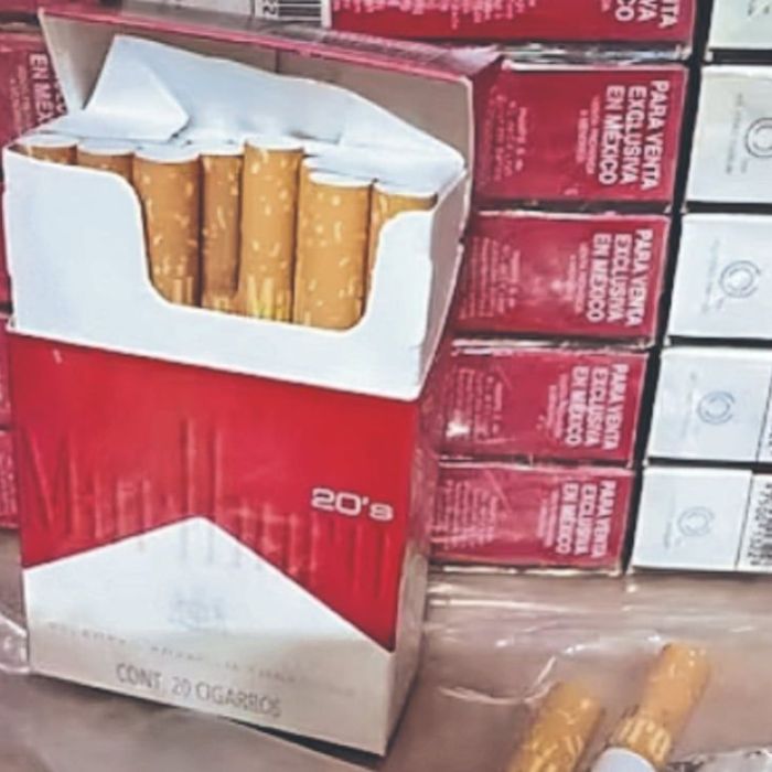 Aumentan decomisos de cigarros pirata en el AICM; Semar reporta casi 12 millones de cajetillas aseguradas