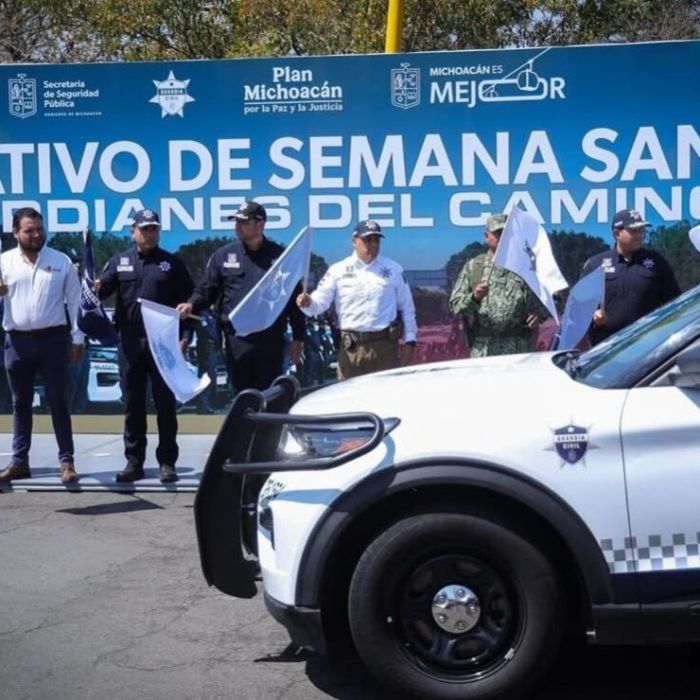 SSP de Michoacán despliega ‘Guardianes del Camino’ y más de 2,000 efectivos para auxilio vial en Semana Santa