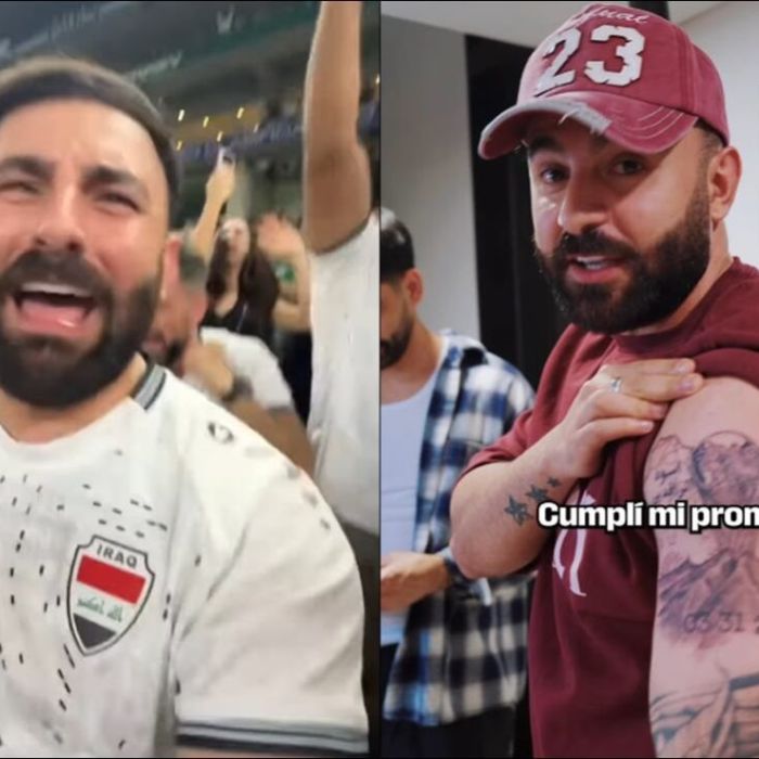 Un aficionado iraquí inmortaliza en la piel la bandera de México y el Cerro de la Silla tras la clasificación de Irak al Mundial 2026