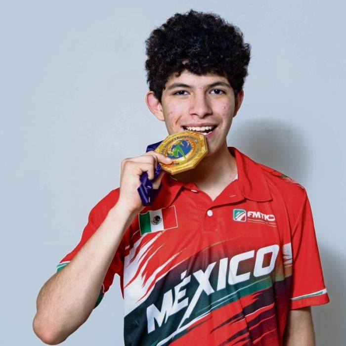 Guillermo Cortés, tricampeón mundial juvenil de taekwondo, sueña con Los Ángeles 2028