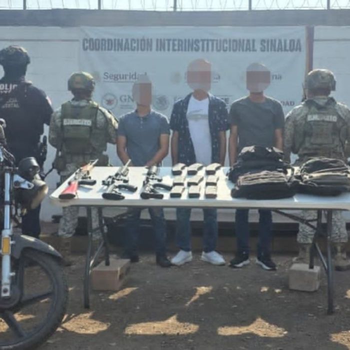 Operativo en Molino de las Flores: detienen a tres personas —uno menor— con armas automáticas