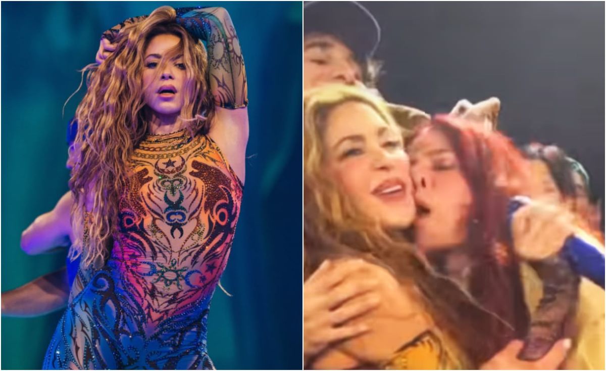 Fan besa a Shakira durante concierto en Estados Unidos; así reaccionó la cantante