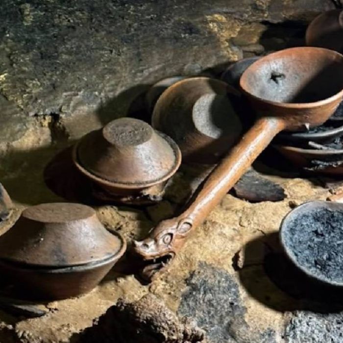 Hallan 179 piezas prehispánicas en la cueva Mundo Zoque, Cintalapa, Chiapas