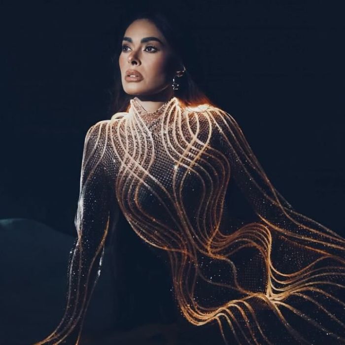 Vestido tecnológico: Galilea Montijo ilumina el estreno de La Casa de los Famosos México