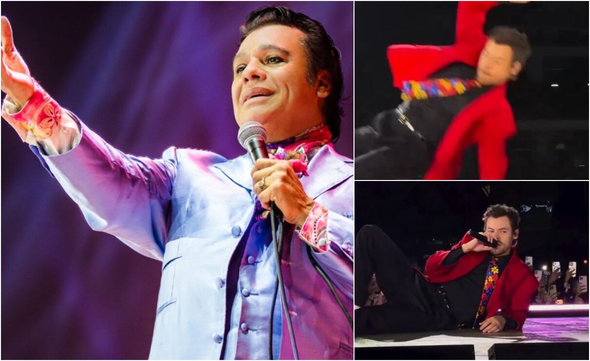 Harry Styles resbala en concierto de CDMX y fans lo comparan con caída de Juan Gabriel